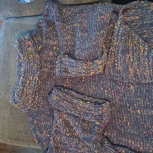 Pol cowl neck confetti sewater